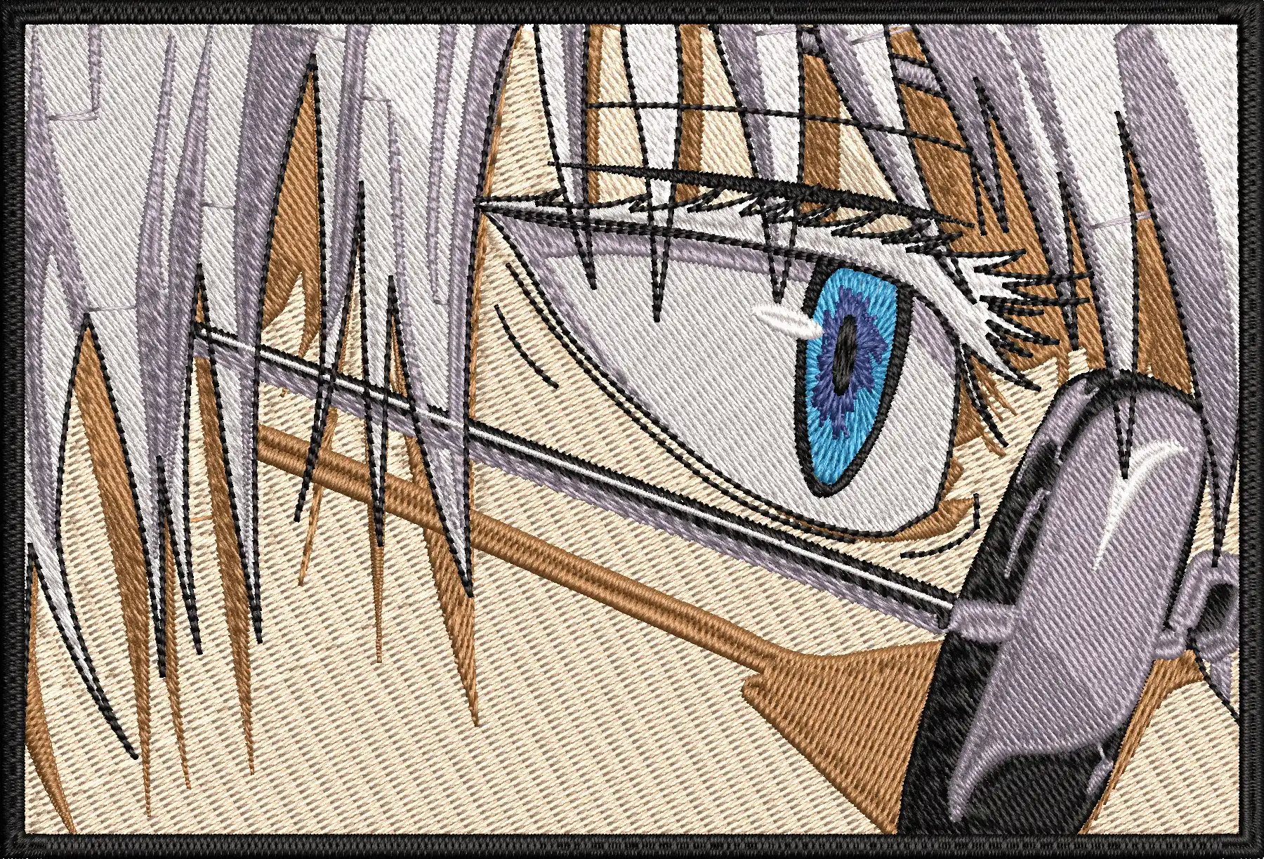 Alternative view of  Embroidered Anime Eye with Sword 