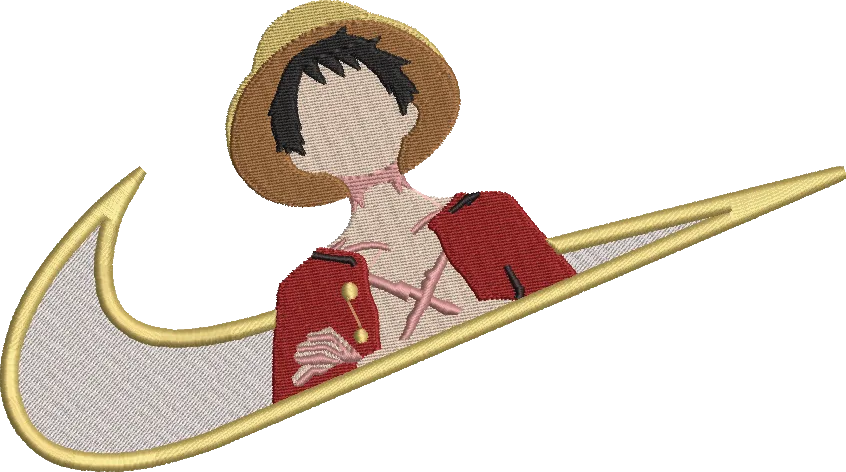 Alternative view of  Embroidered Luffy with Nike Swoosh 