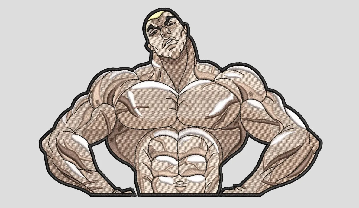 Alternative view of  Embroidered Muscular Bodybuilder 