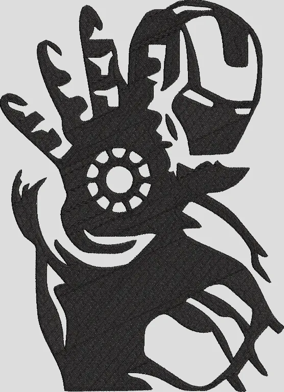 Alternative view of  Silhouette of Embroidered Horse 