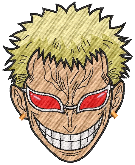 Alternative view of  Embroidered One Piece Villain Portrait 