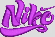 Alternative view of  Embroidered Nike Logo Design 