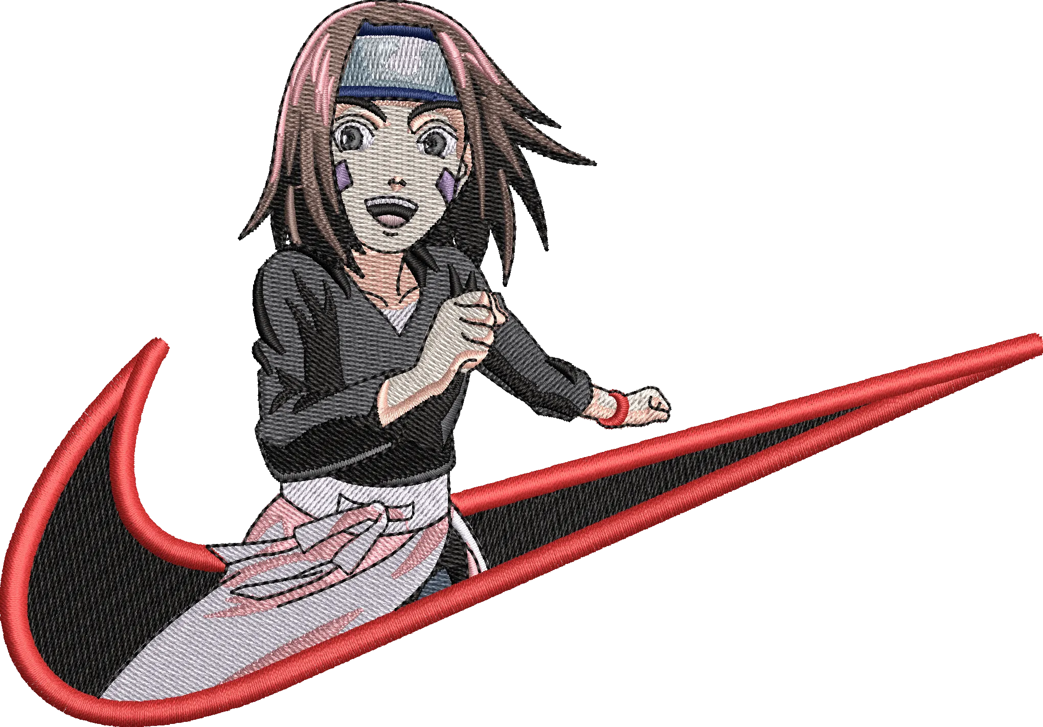 Alternative view of  Naruto Just Do It Embroidery 