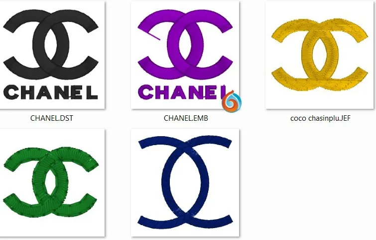 Alternative view of  Embroidered Luxury Brand Logo Set 