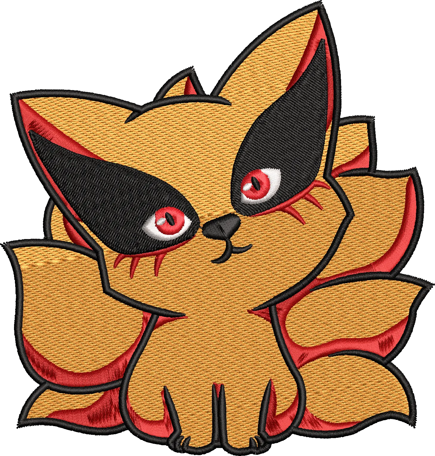 Alternative view of  Adorable Fox Embroidery Design 