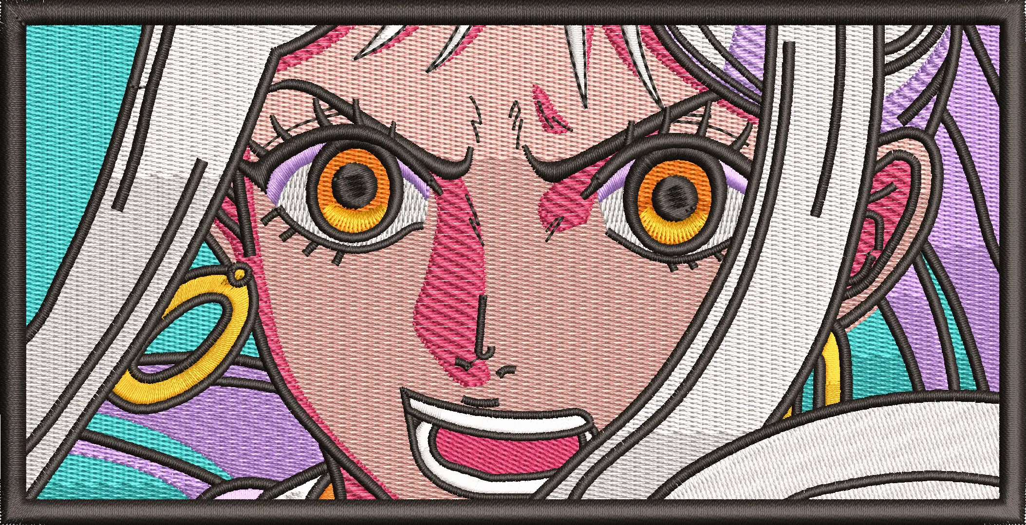 Alternative view of  Animated Character Embroidery Design 