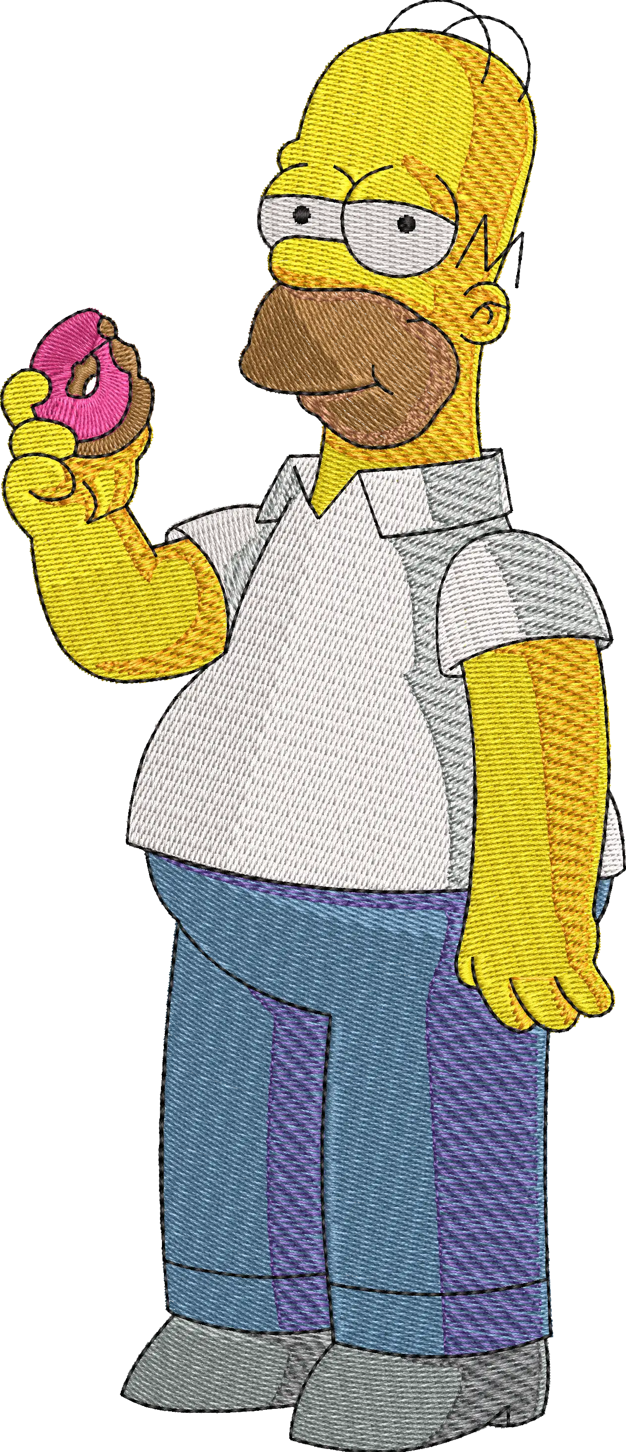 Alternative view of  Homer Simpson Embroidered Portrait 