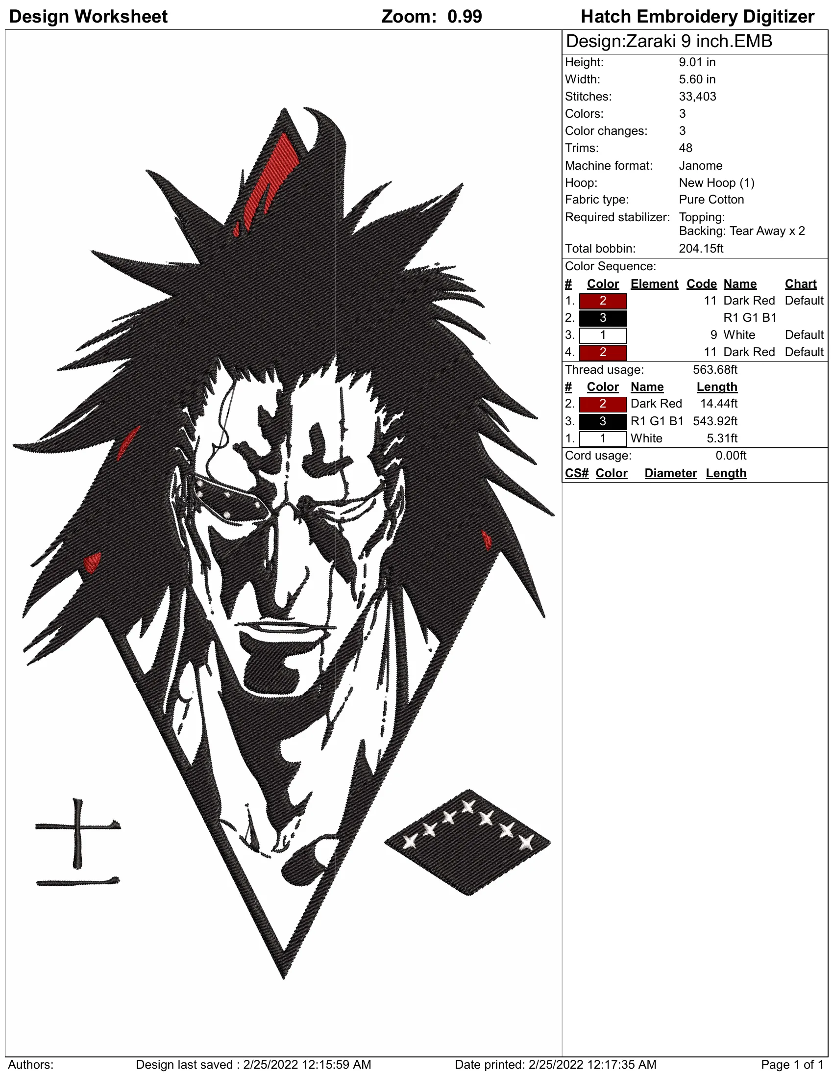 Alternative view of  Embroidered Bleach Ichigo Character 