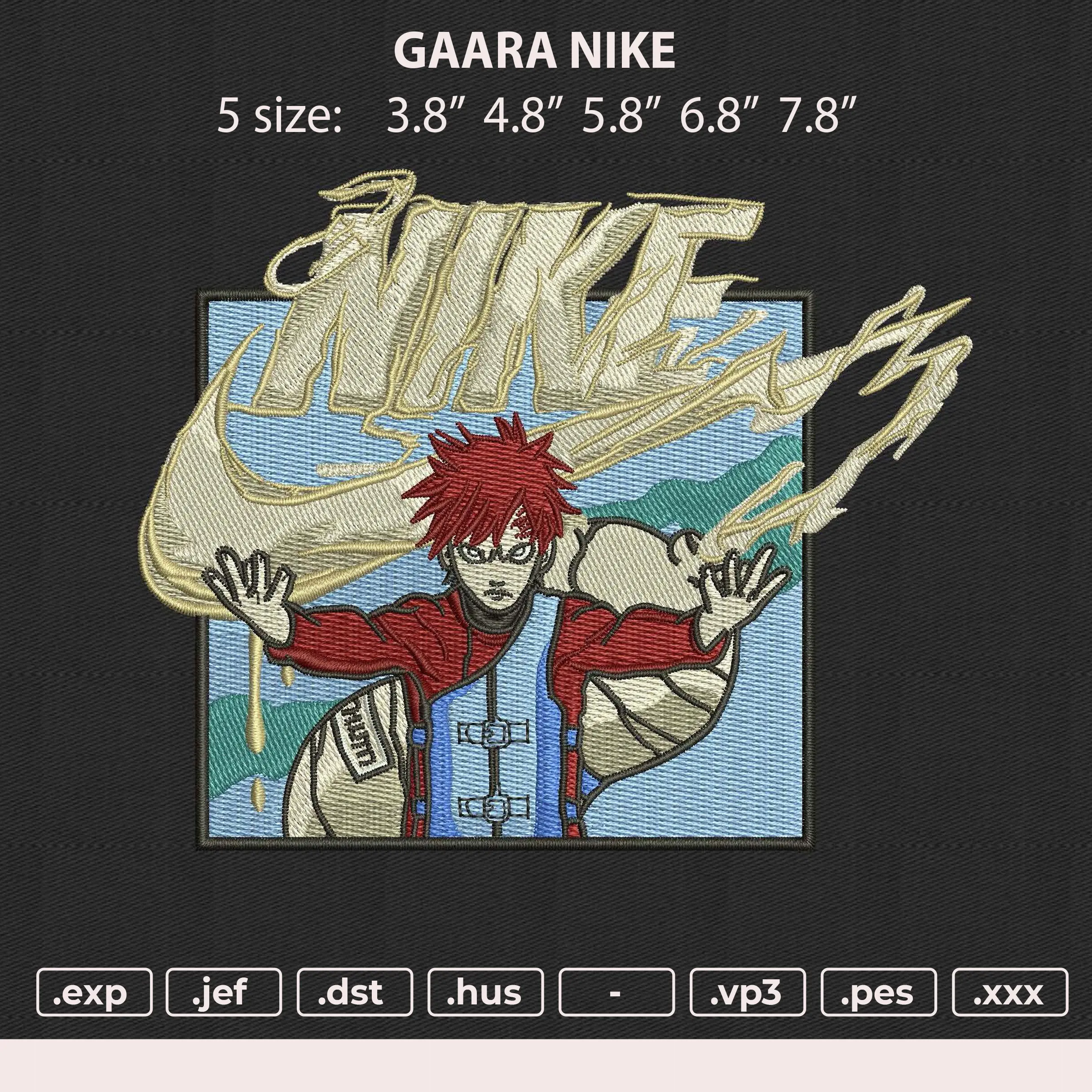 Alternative view of  Gaara Nike Embroidery Design 