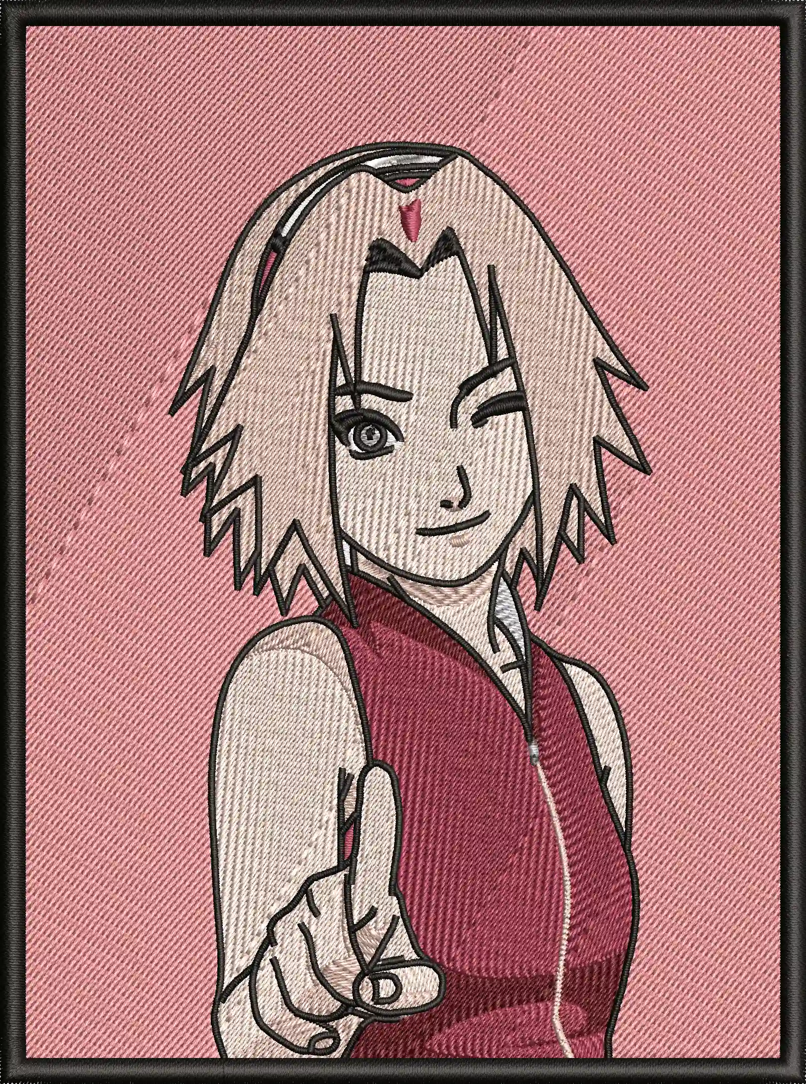 Alternative view of  Embroidered Sakura Haruno Portrait 