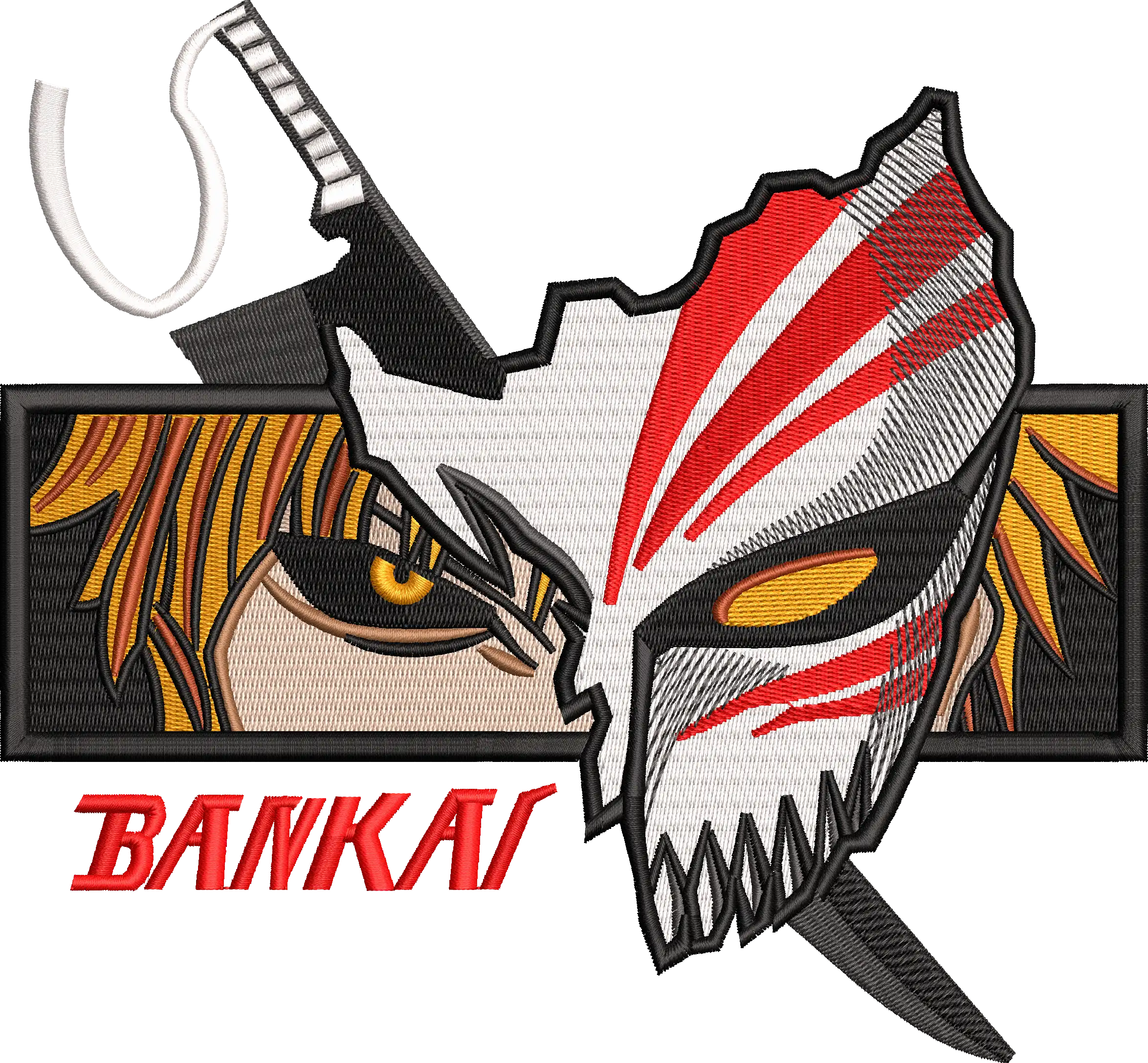Alternative view of  Ichigo's Bankai Embroidered Mask 
