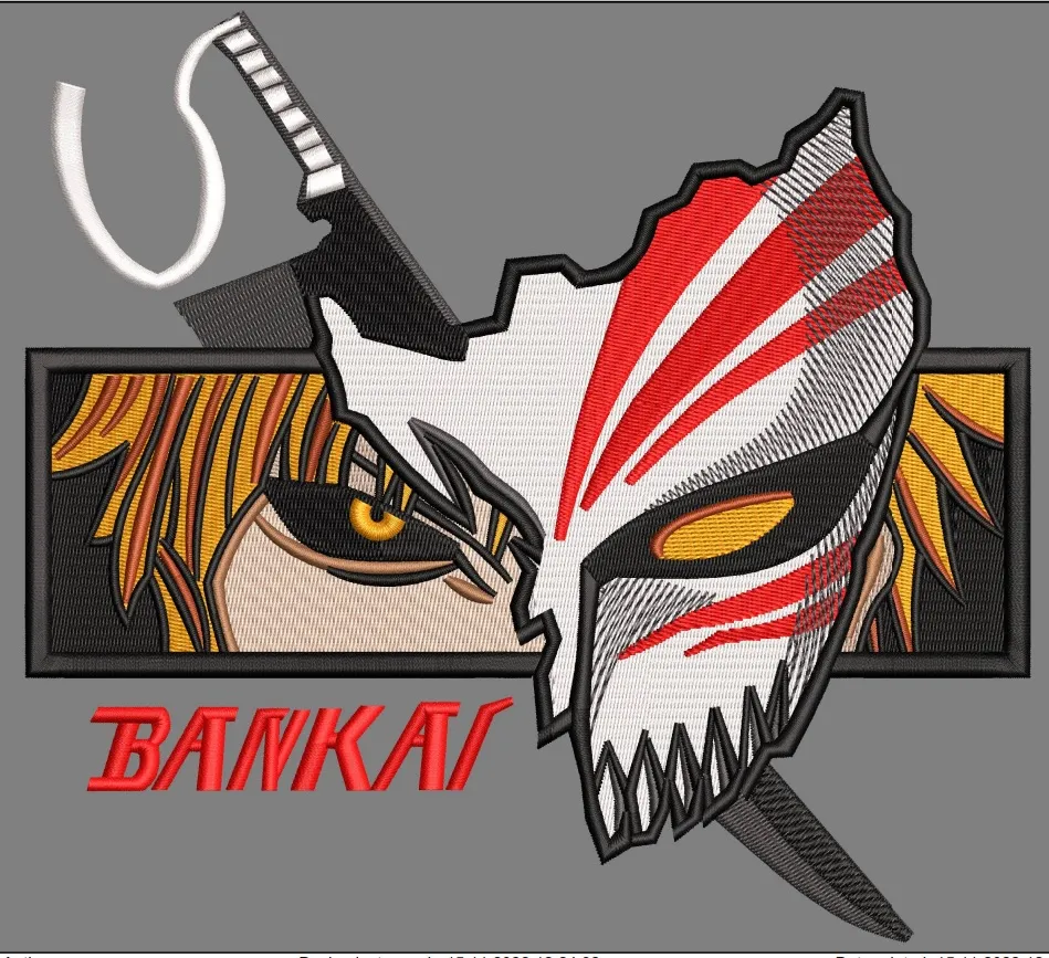 Alternative view of  Ichigo's Bankai Embroidered Mask 