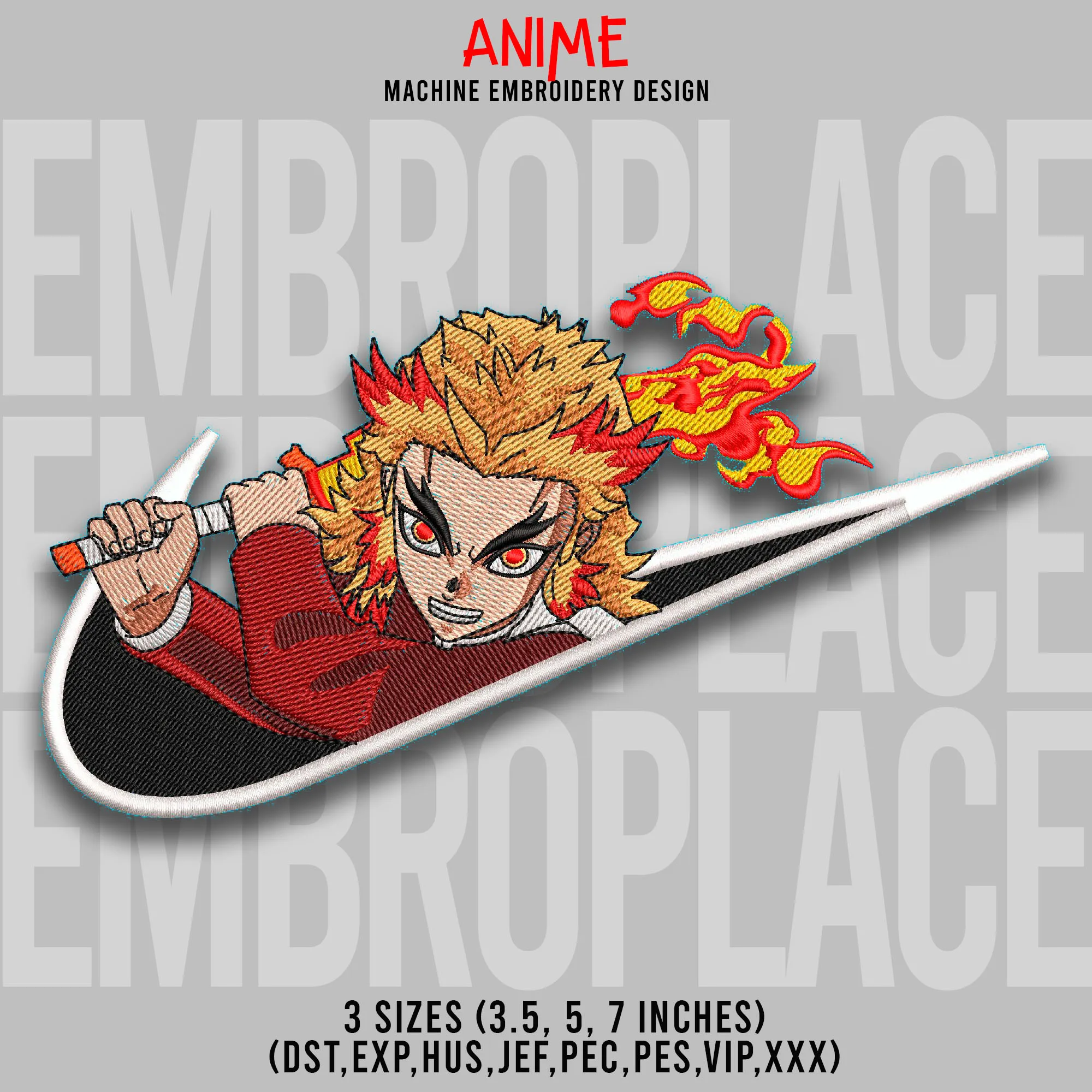 Alternative view of  Embroidered Anime Character Patch 