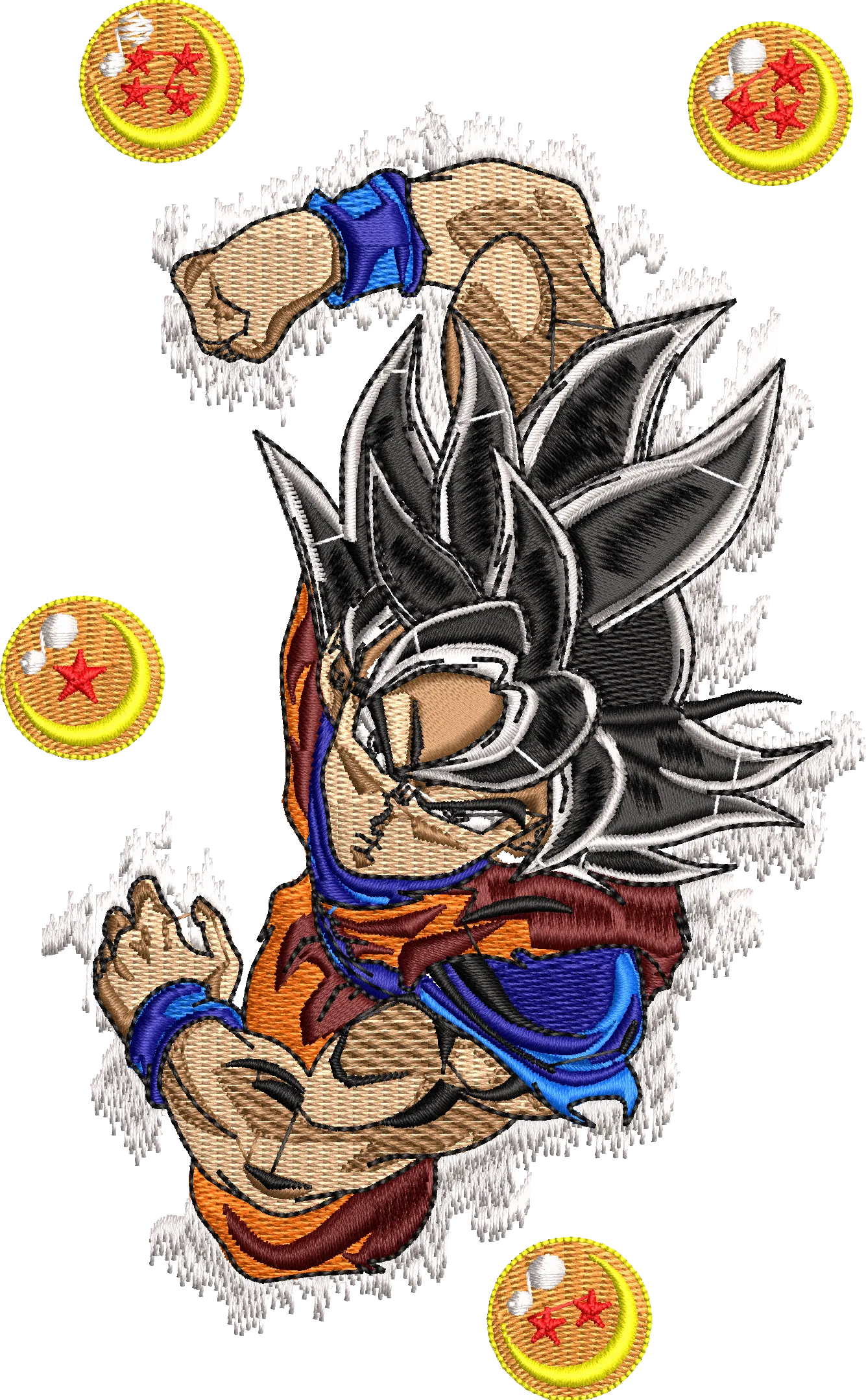 Alternative view of  Dragon Ball Super Saiyan Embroidery 