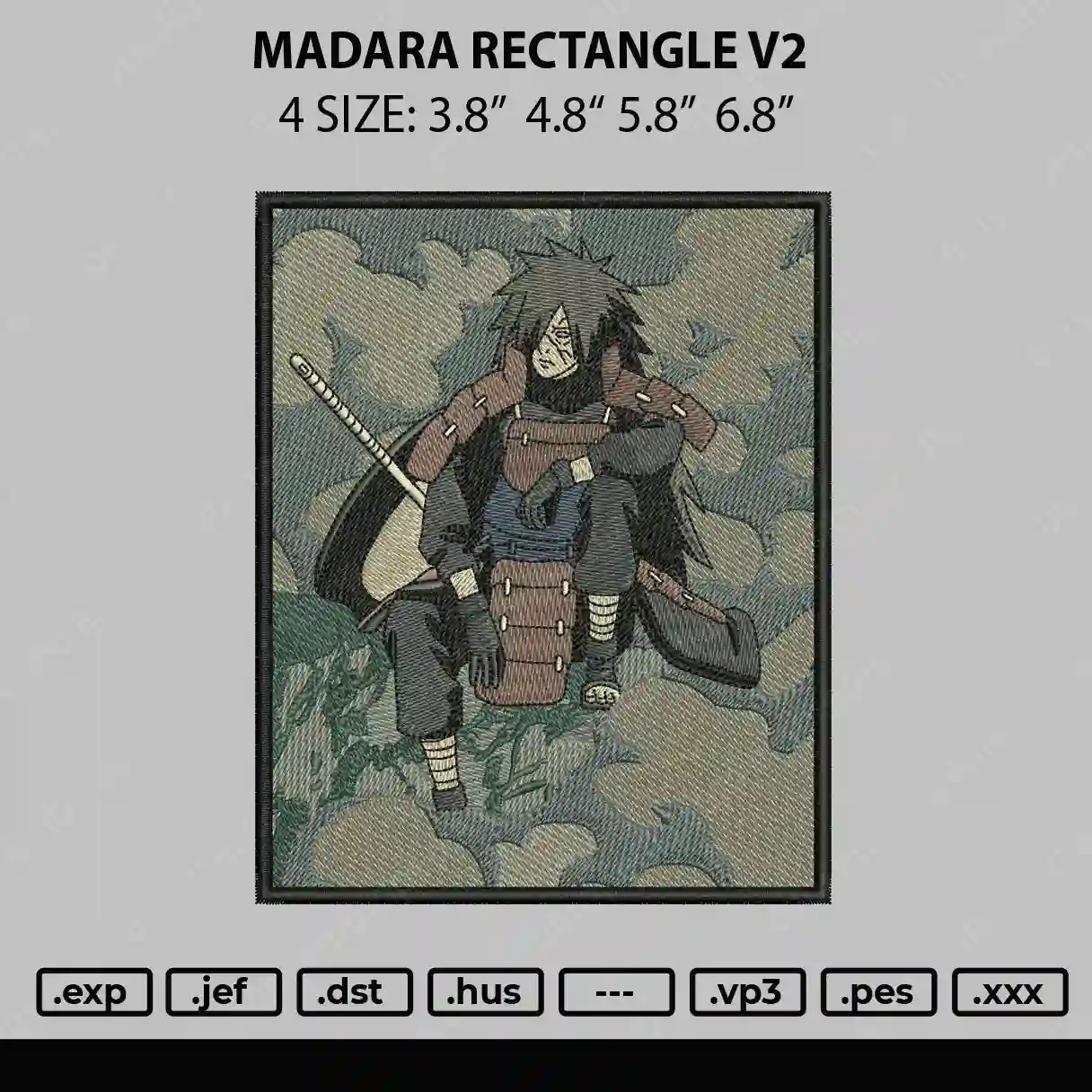 Alternative view of  Embroidered Naruto Shippuden Character 