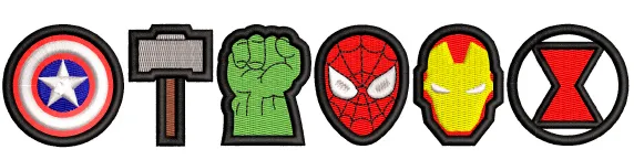 Alternative view of  Superhero Emblem Stitch Collection 
