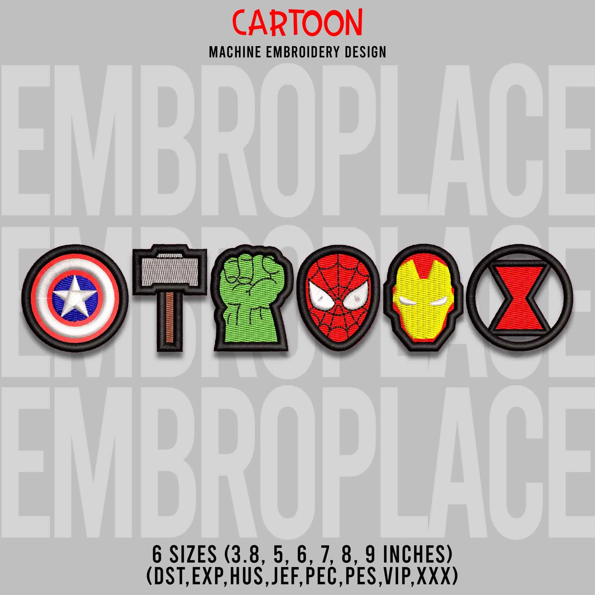 Alternative view of  Superhero Emblem Stitch Collection 