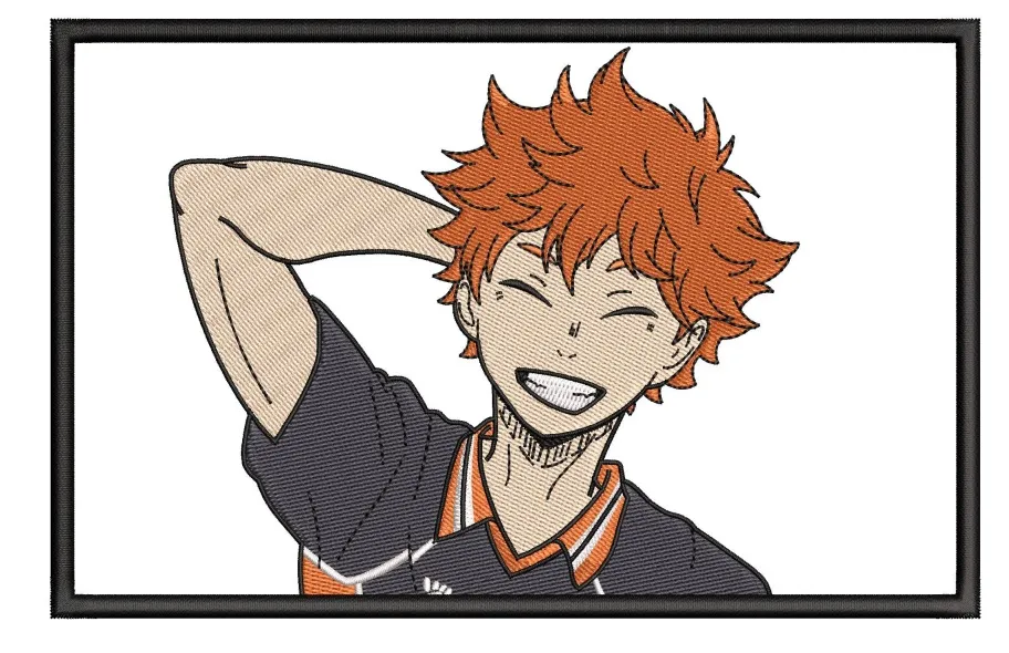 Alternative view of  Embroidered Haikyuu Character Design 
