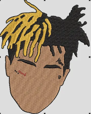 Alternative view of  Embroidered Portrait of Rapper XXXTentacion 