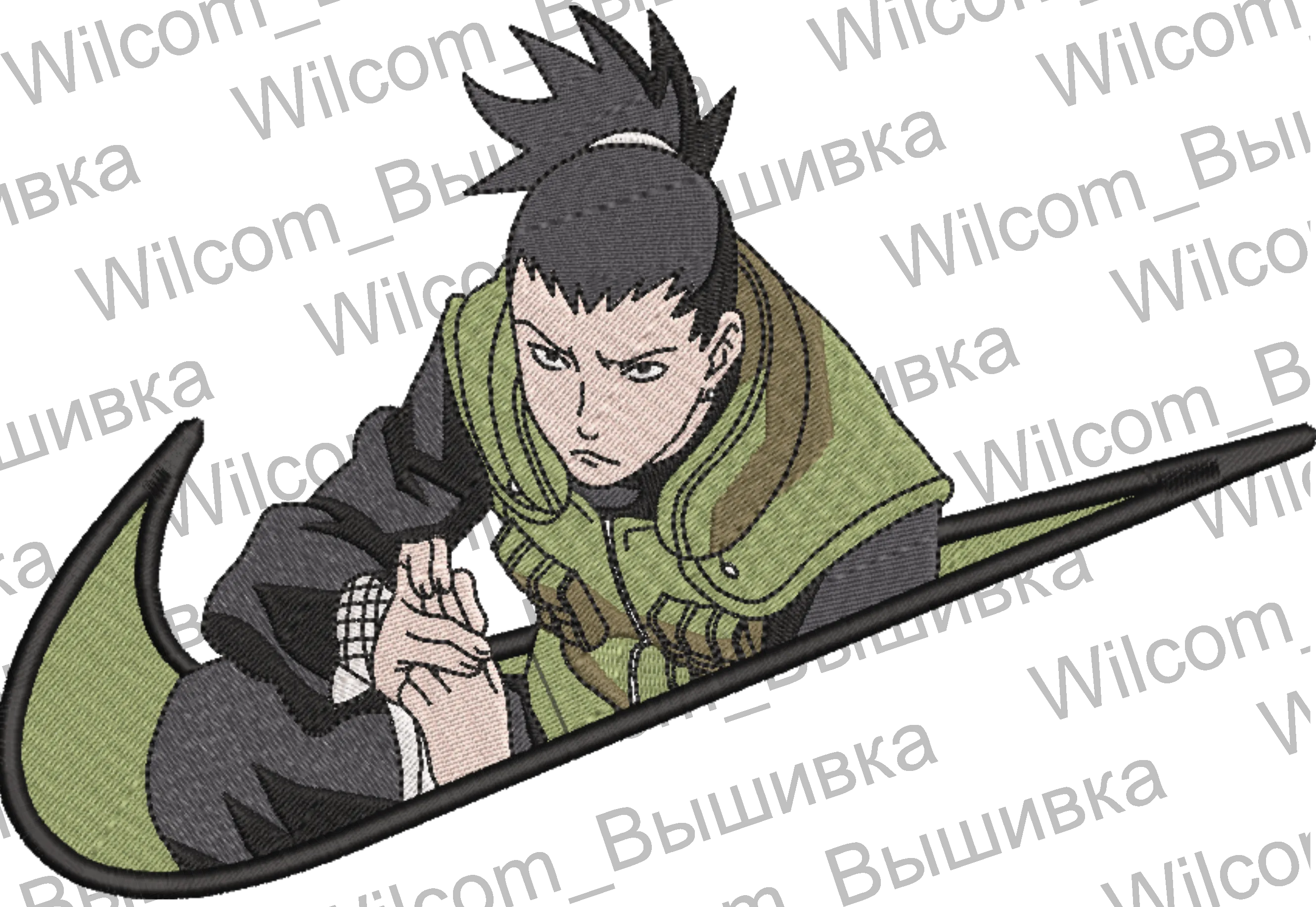 Alternative view of  Embroidered Shikamaru from Naruto 