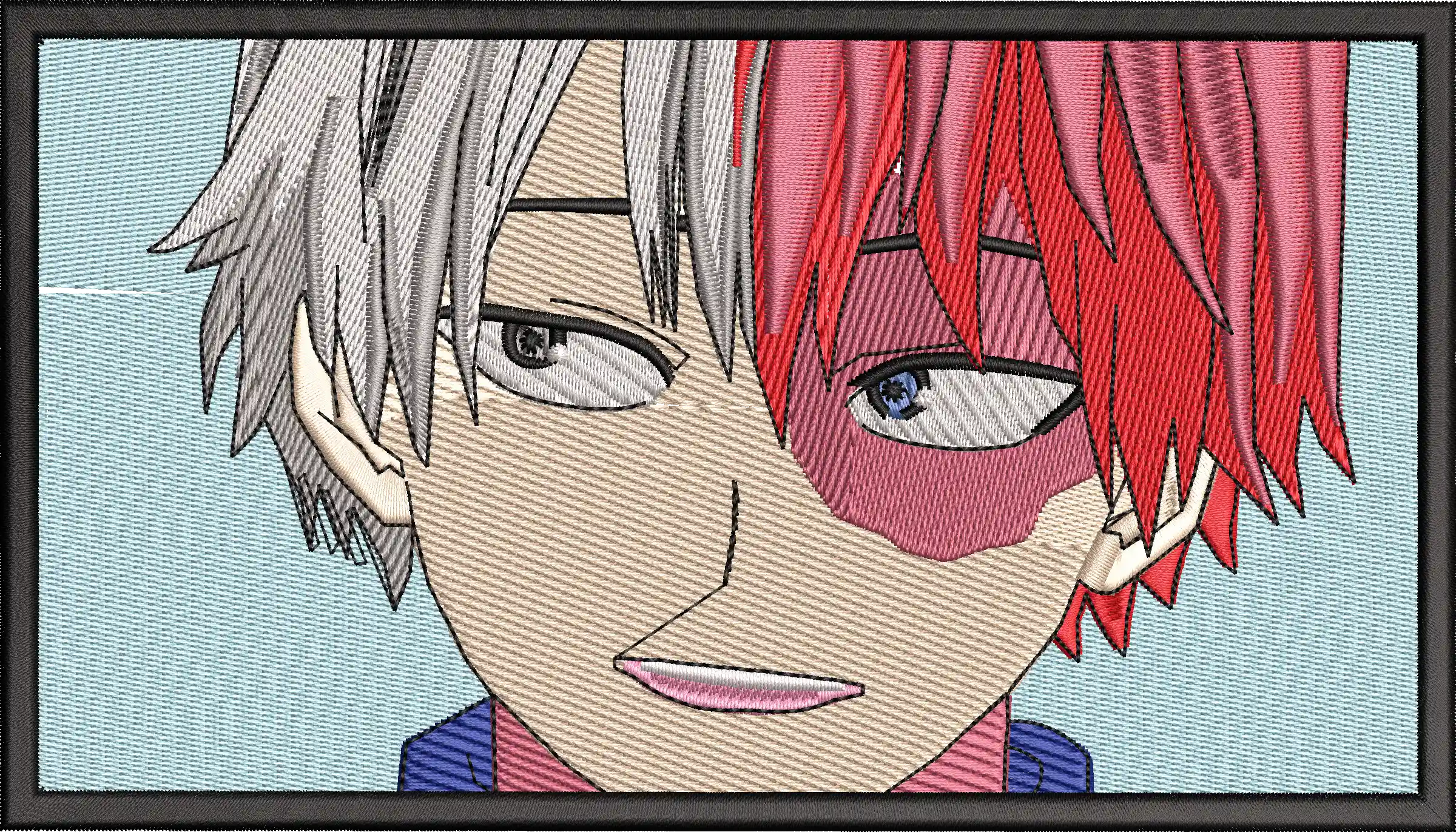 Alternative view of  Embroidered Anime Character Portrait 