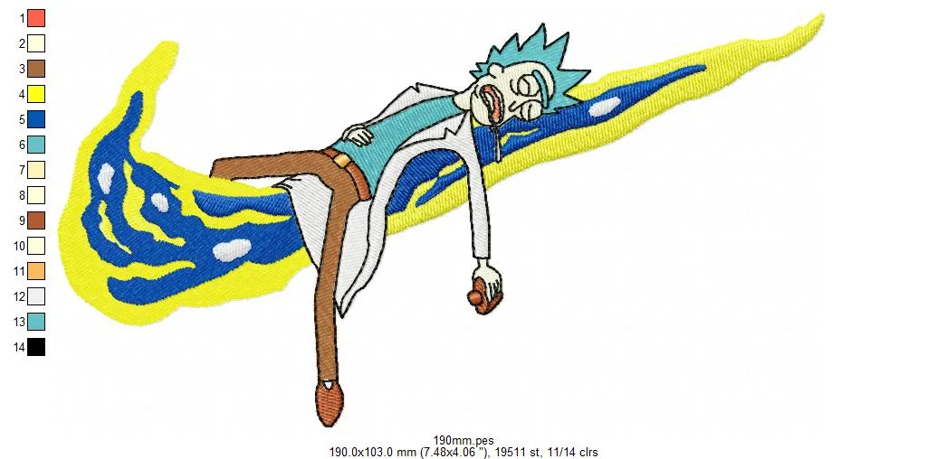 Alternative view of  Rick and Morty Embroidered Logo 