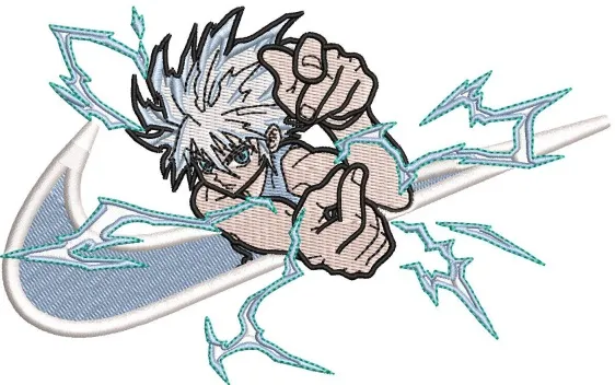 Alternative view of  Embroidered Lightning Warrior Design 