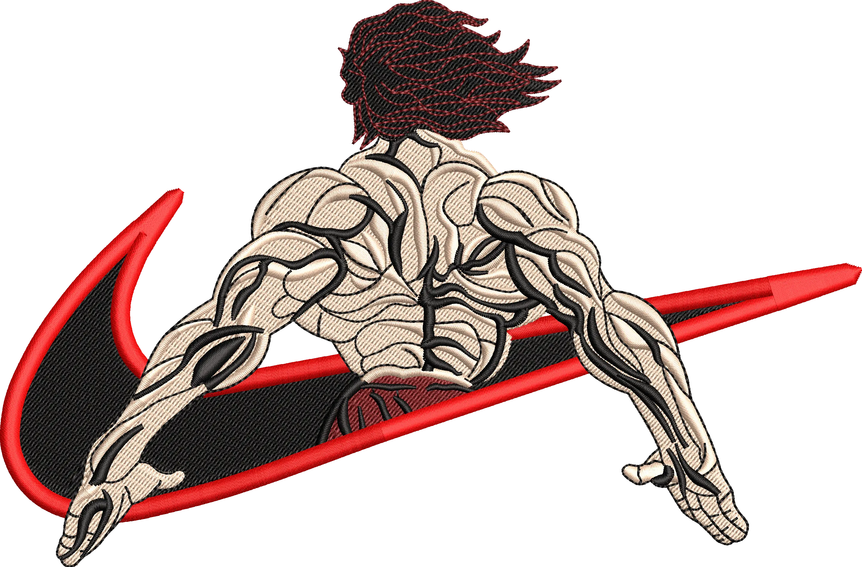 Alternative view of  Embroidered Anime Warrior Logo 