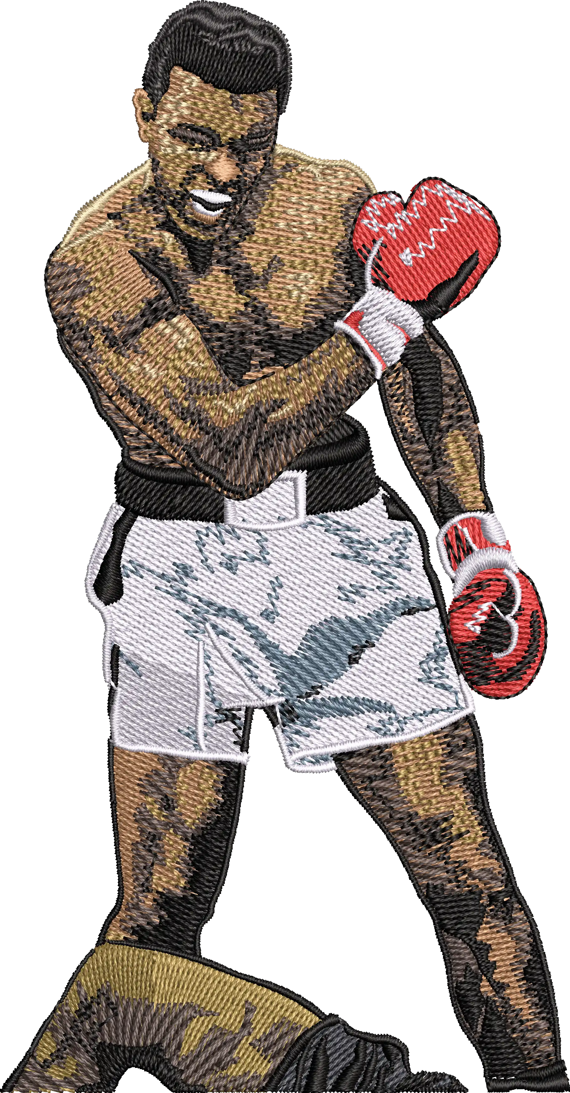 Alternative view of  Boxing Legend Embroidered Artwork 