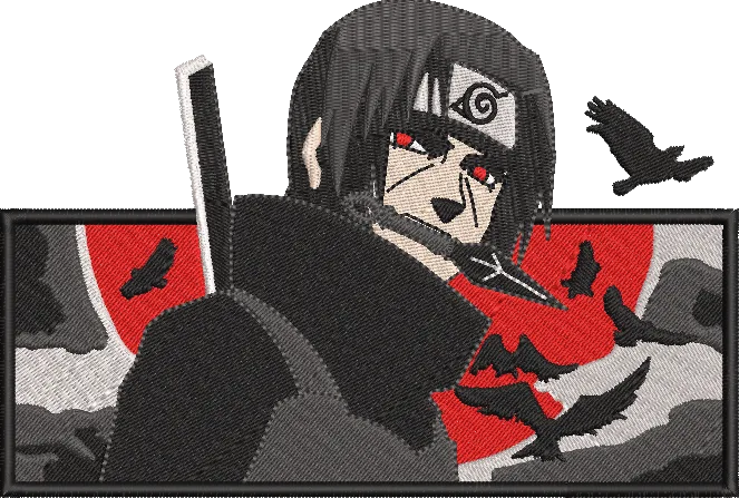 Alternative view of  Itachi Uchiha Embroidered Portrait 