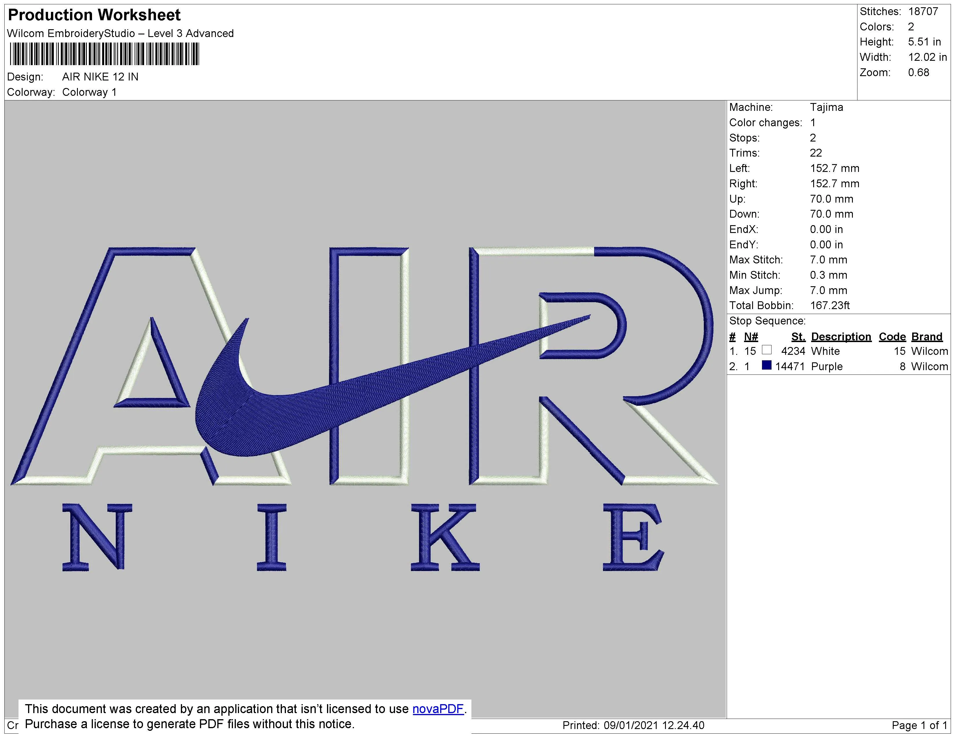 Alternative view of  Nike Air Embroidered Logo 