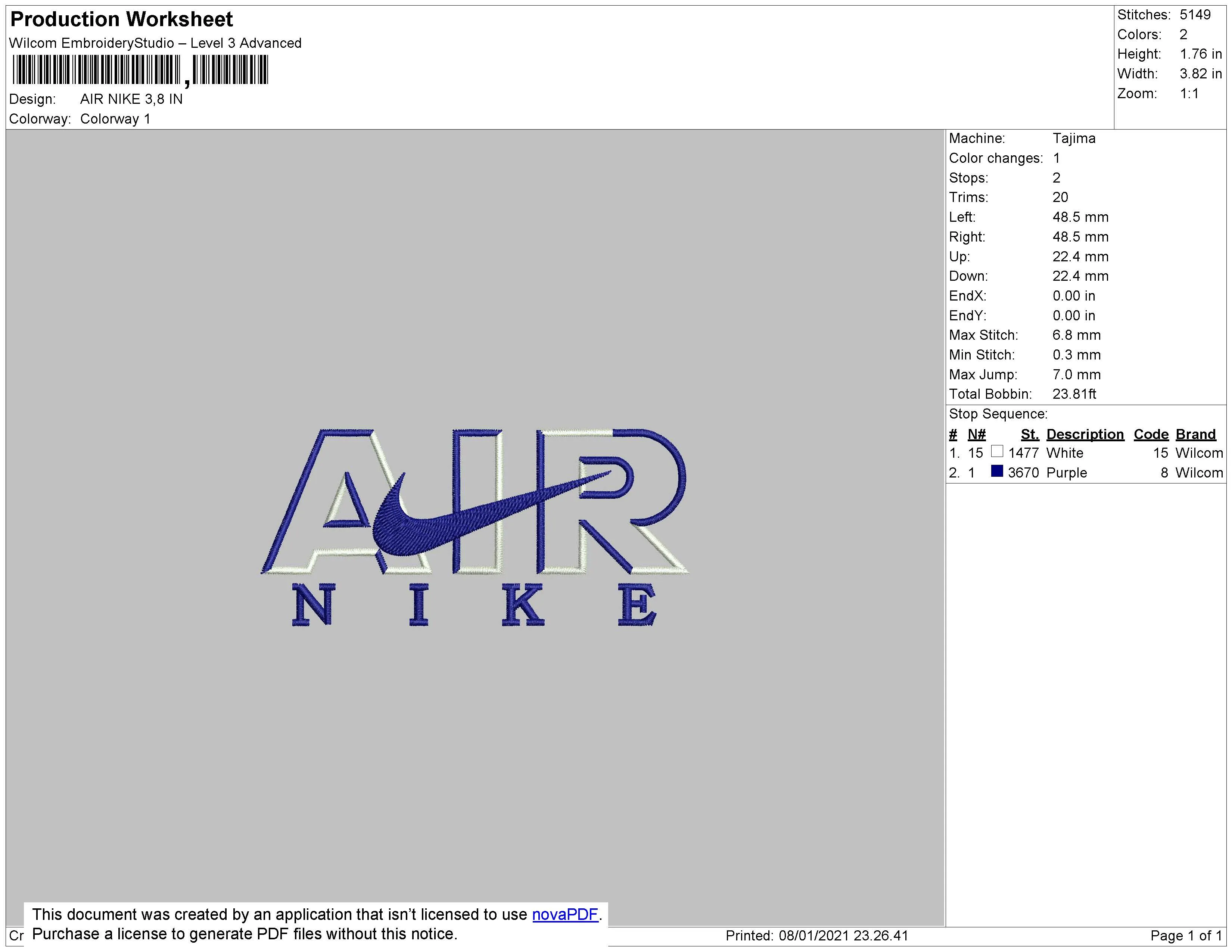 Alternative view of  Nike Air Embroidered Logo 
