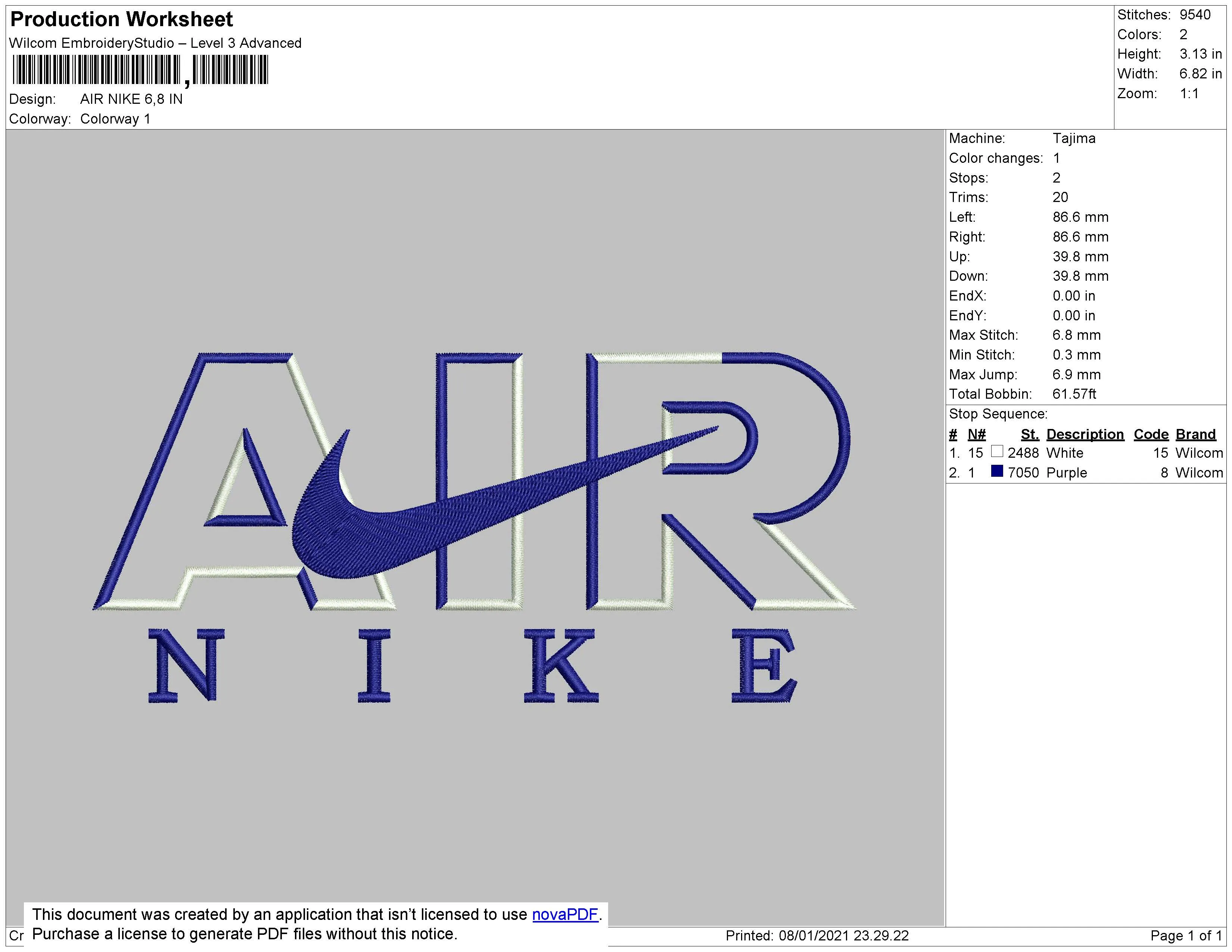 Alternative view of  Nike Air Embroidered Logo 