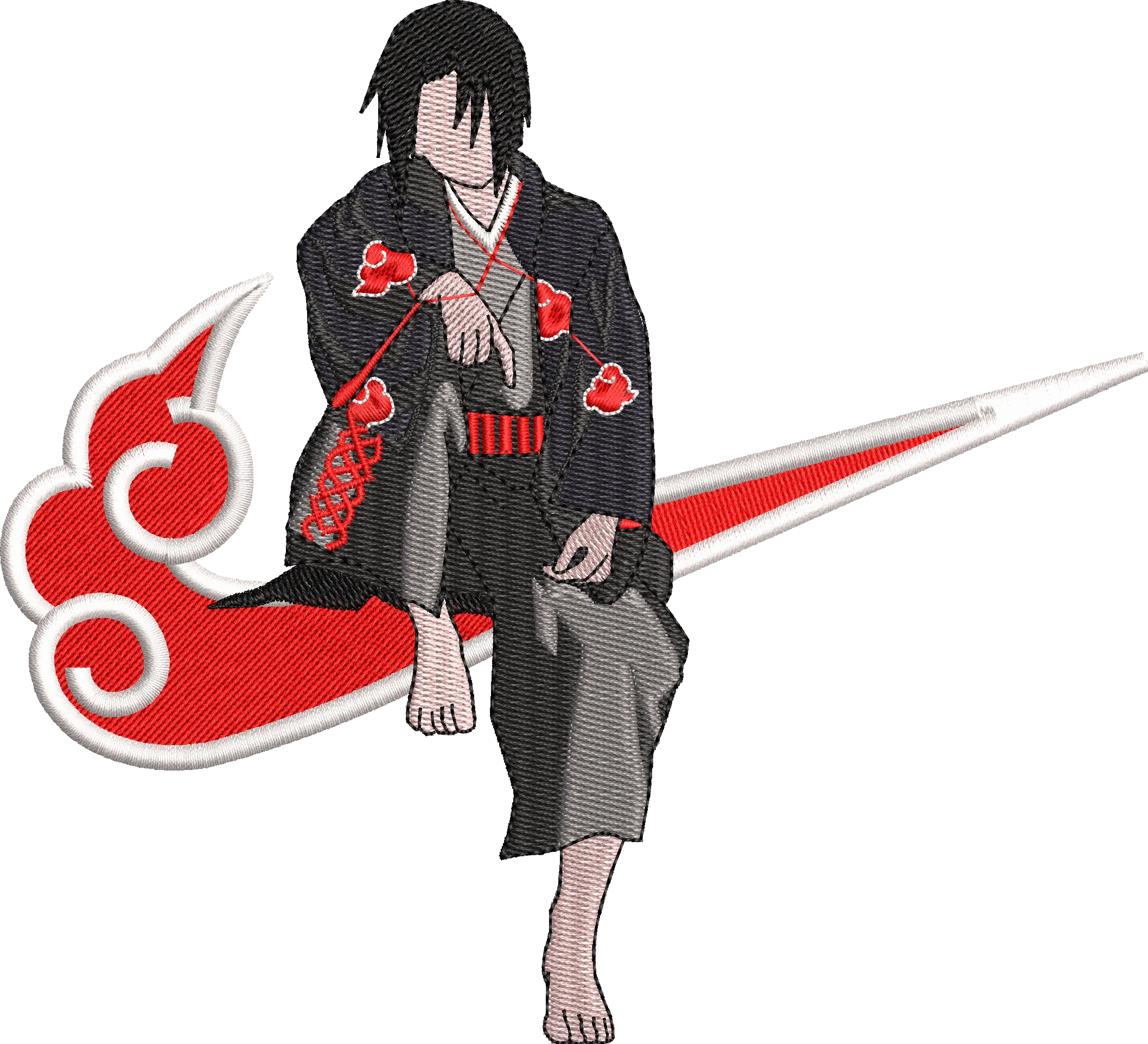 Alternative view of  Embroidered Naruto Akatsuki Pose 