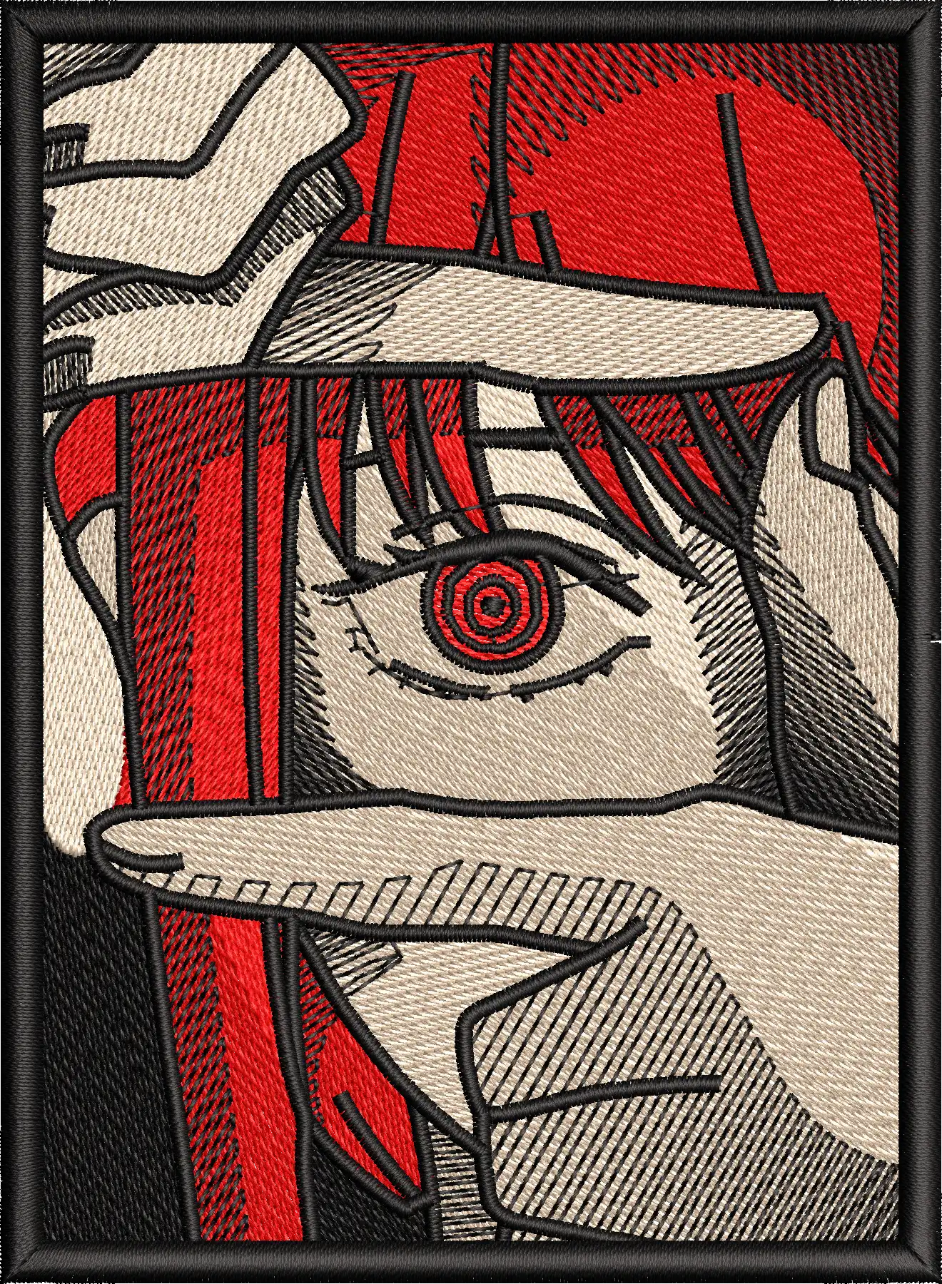 Alternative view of  Embroidered Anime Eye Close-Up 