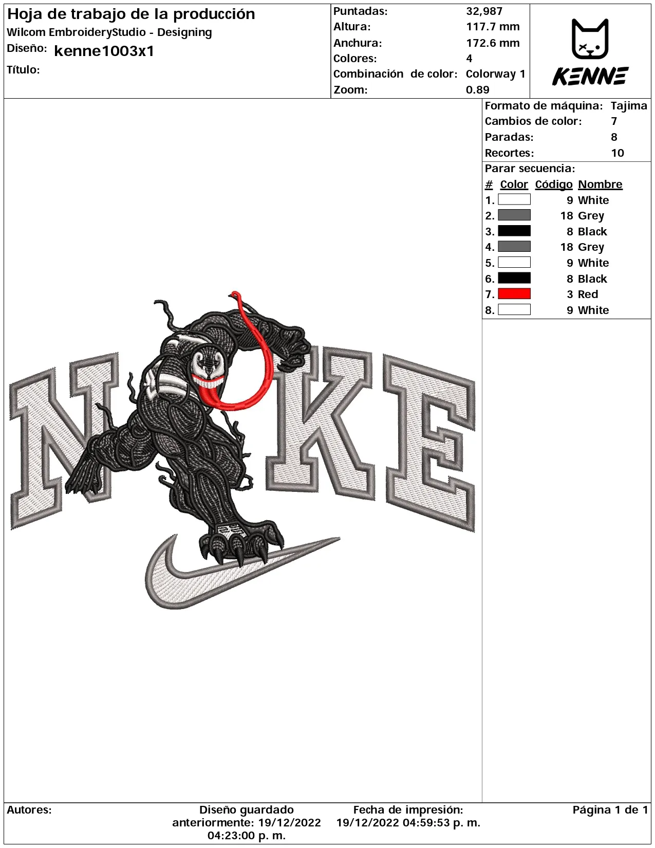 Alternative view of  Embroidered Gorilla with Nike Logo 