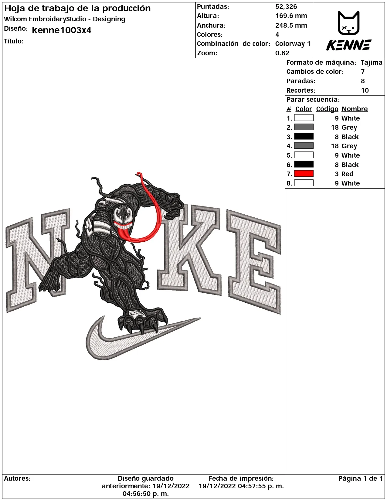 Alternative view of  Embroidered Gorilla with Nike Logo 