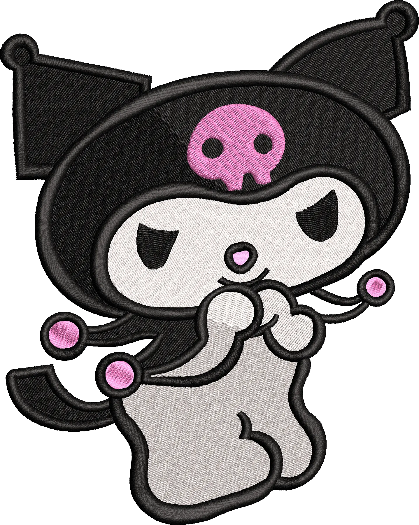Alternative view of  Embroidered My Melody Skull Design 