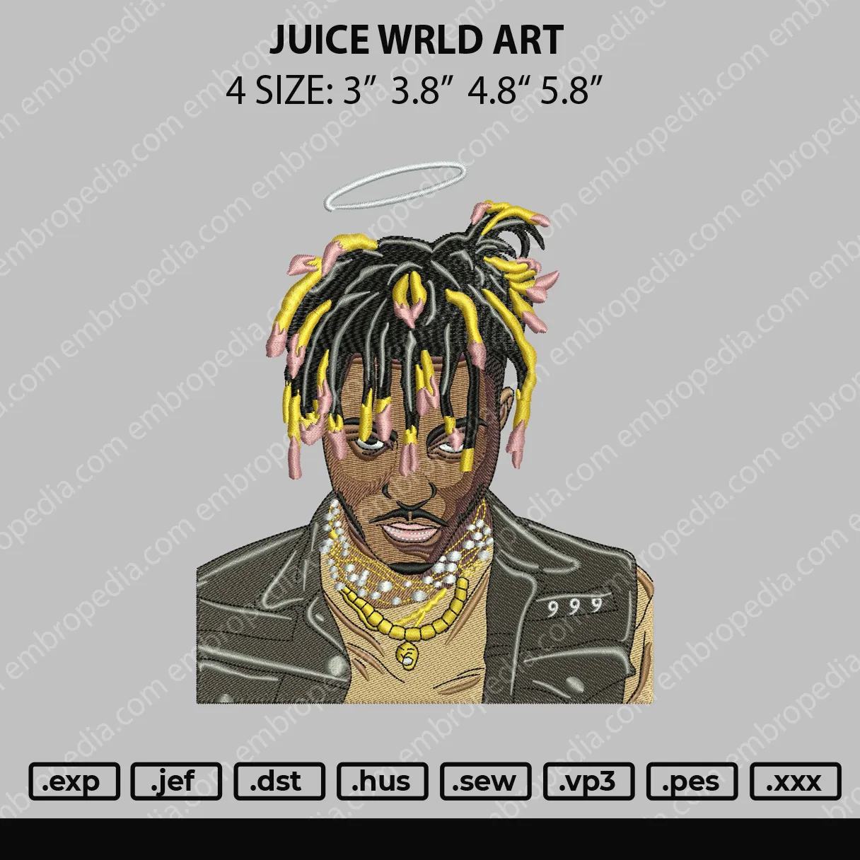 Alternative view of  Embroidered Rapper Portrait 