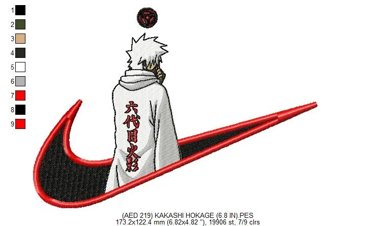 Alternative view of  Embroidered Naruto Logo Mashup 