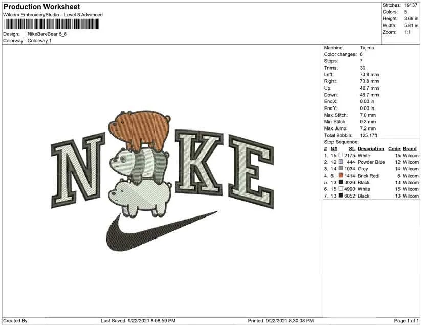 Alternative view of  Embroidered Nike Logo with Animals 