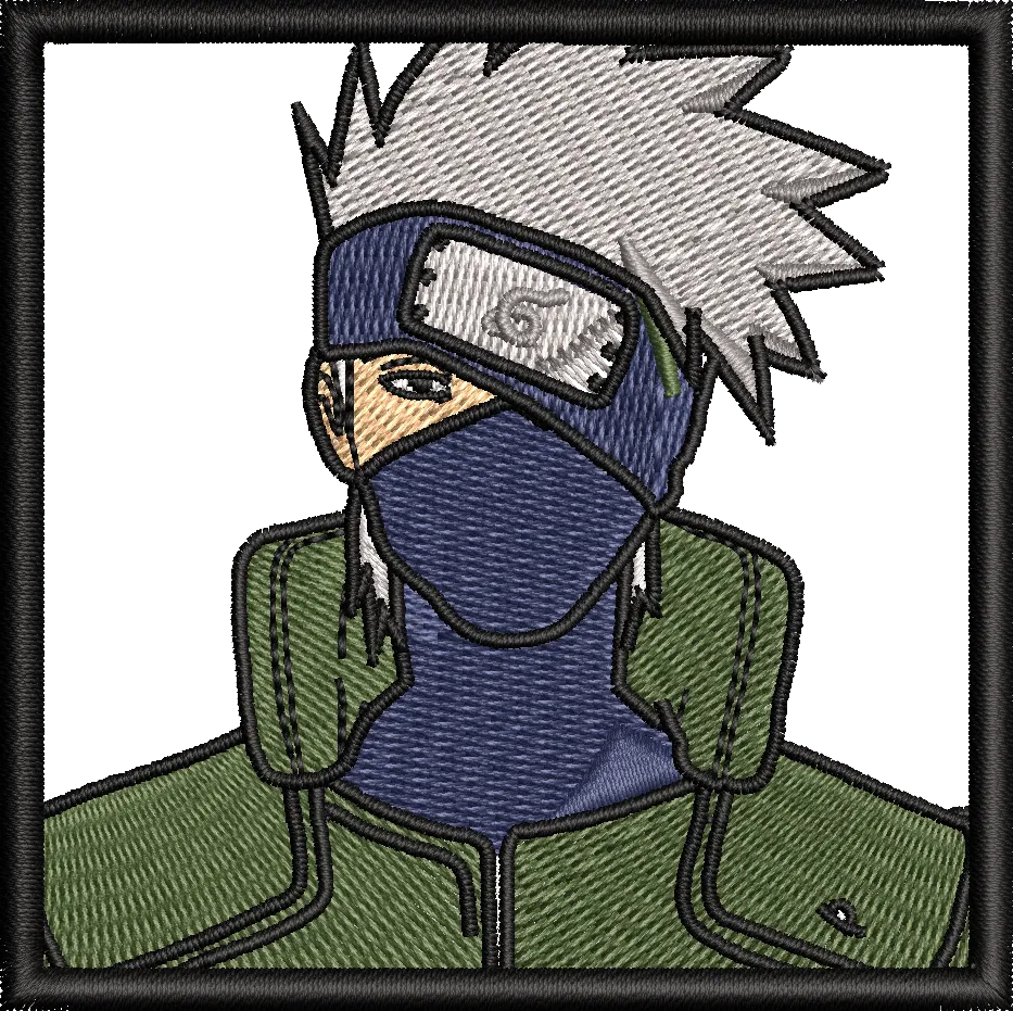 Alternative view of  Embroidered Kakashi Hatake Portrait 