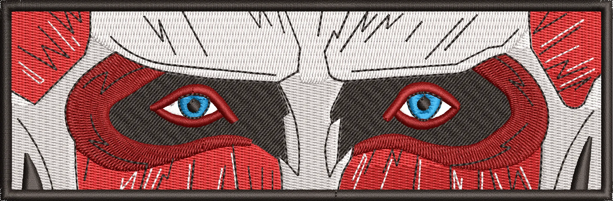 Alternative view of  Embroidered Attack on Titan Eyes 