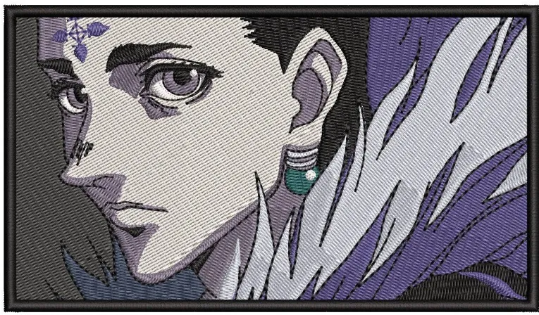 Alternative view of  Embroidered Anime Character Portrait 