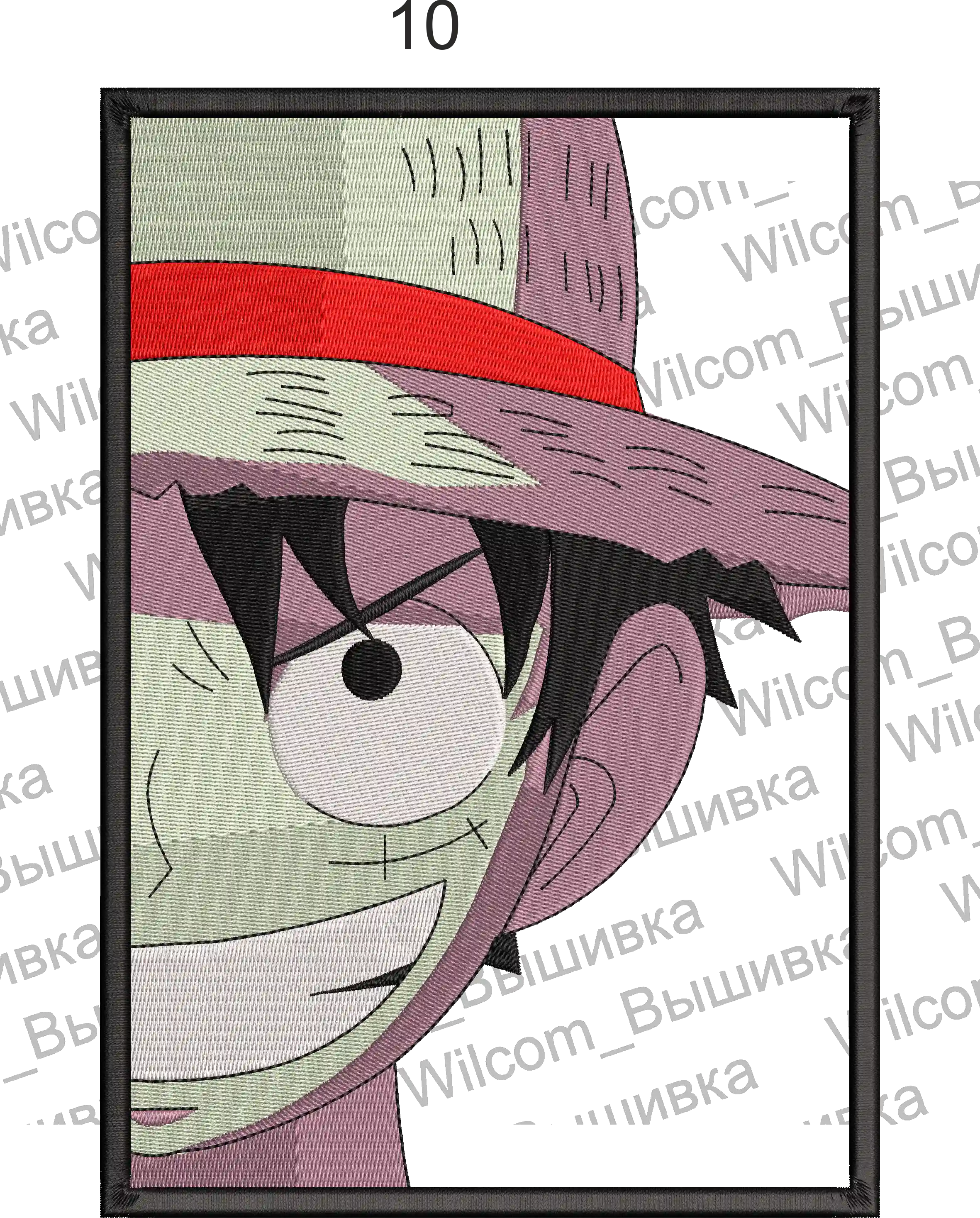 Alternative view of  Straw Hat Luffy Embroidered Portrait 