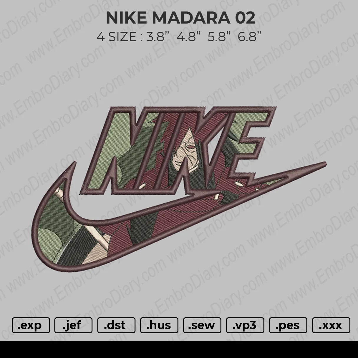 Alternative view of  Embroidered Nike Logo Design 