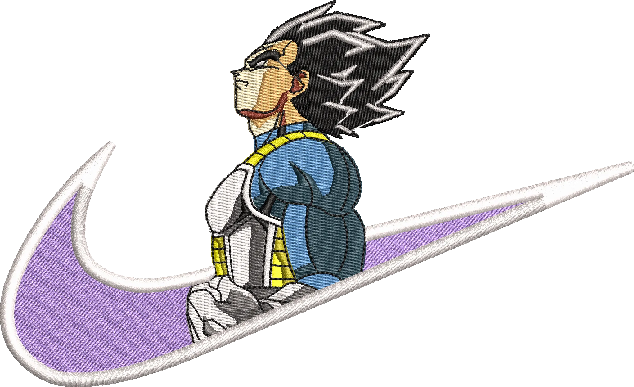 Vegeta Nike Logo Mashup Embroidery  embroidery pattern preview
