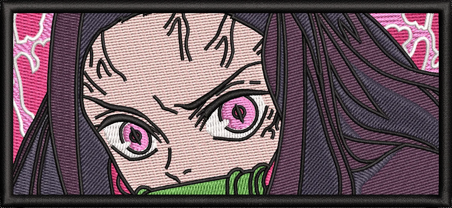  Embroidered Anime Character Patch  embroidery pattern preview
